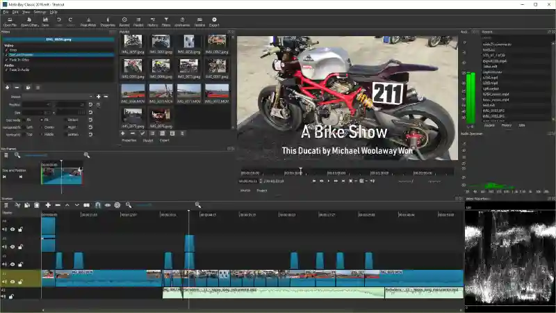 הממשק של ShotCut- תוכנת עריכת וידאו חינמית