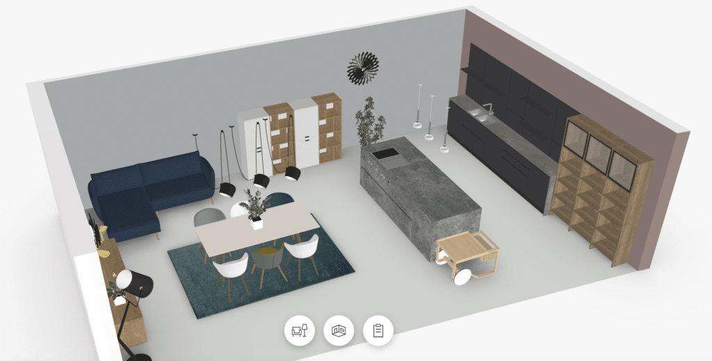 אפליקציה לעיצוב הבית Roomle